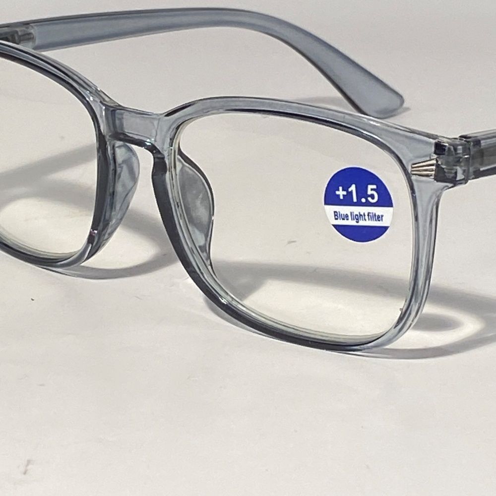 1508 Colette 1.5 Grey Reading Glasses Soft Butterfly Readers NWT - Picture 8 of 9